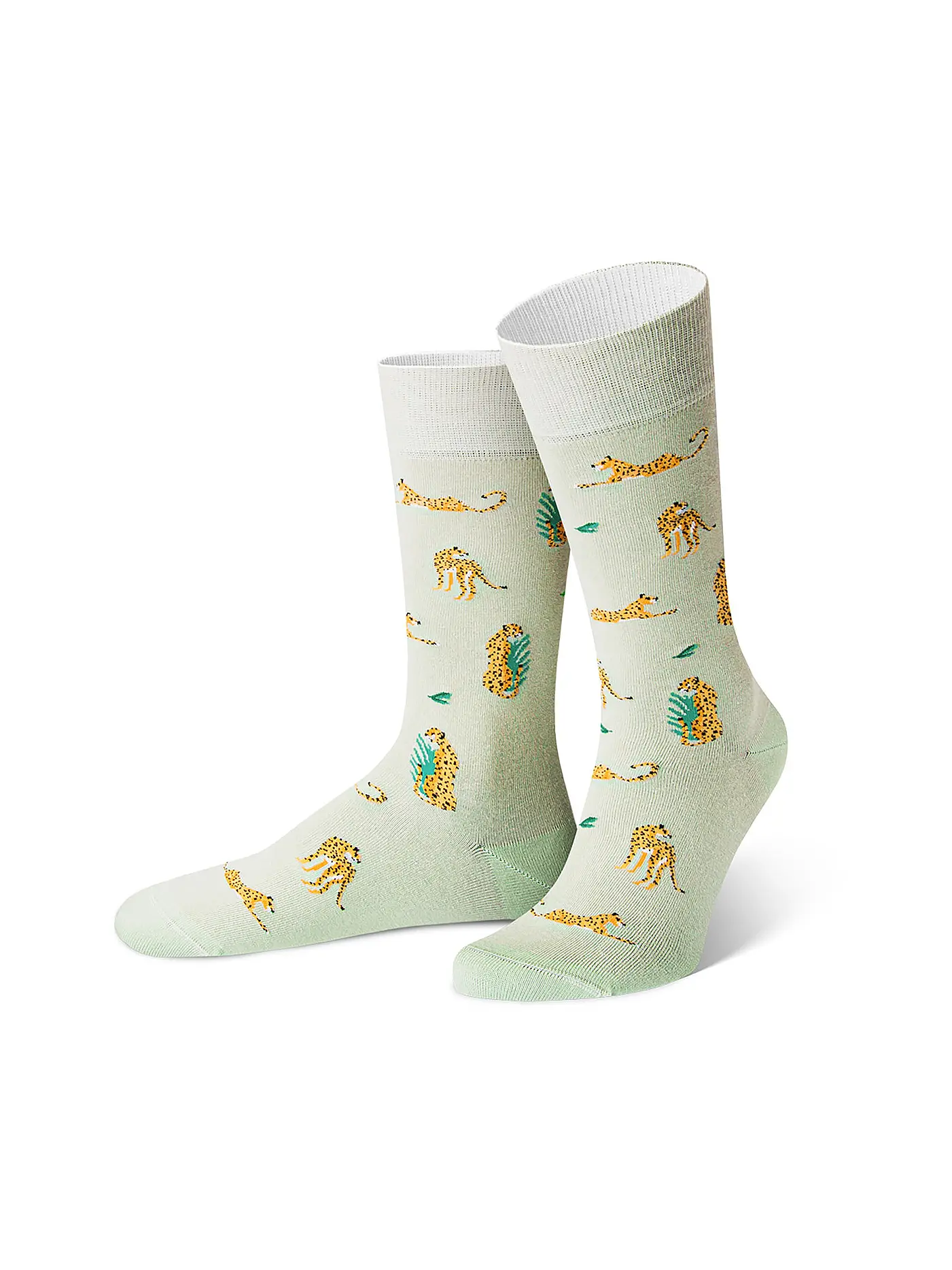 VON JUNGFELD | Socken KÜRBIS orange | hellgrau
